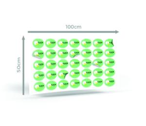 Adesivo Vinil Brilho Blackout UV - 100x50cm Adesivo Blackout Brilho 100x50 4x0   