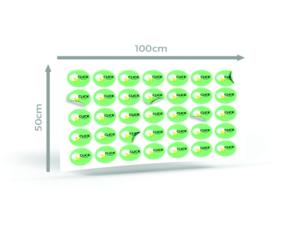 Adesivo Vinil Fosco Blackout 100x50cm Adesivo Blackout Fosco 100x50 4x0   