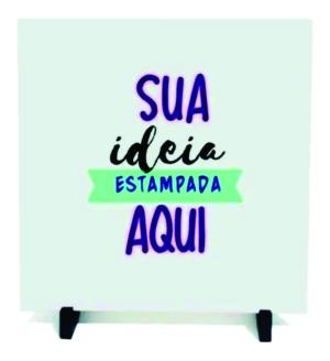 Azulejo Com Pézinho Personalizado Com Sua Arte Cerâmica 15x15 Personalizado  Sublimação Os valores e prazos de entrega variam conforme a quantidade solicitada. Para quantidades específicas, é necessário realizar uma consulta prévia. Entre em contato para verificar disponibilidade, prazos e condições personalizadas para o seu pedido.