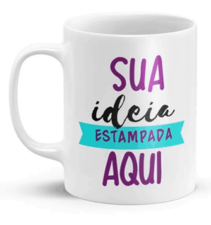 Caneca Branca Cerâmica  325ML branca   