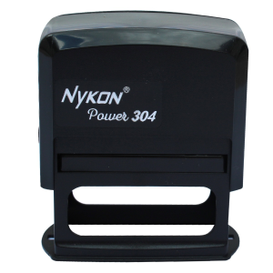 CARIMBO AUTOMÁTICO NYKON POWER 304 PRETO PLACA TEXTO RETANGULAR Plástico 23X59    Valores sob consulta para quantidades específicas