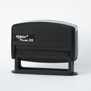 CARIMBO AUTOMÁTICO NYKON POWER 315 PRETO PLACA TEXTO RETANGULAR  10X69    Valores sob consulta para quantidades específicas