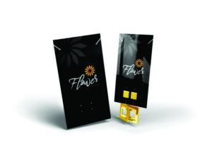 Cartela Biju 8,5x4,5cm Triplex 250g/m² 8.5x4.5 4x0 Verniz UV Frente 1/0  