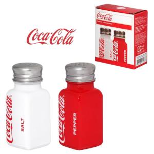 Conj. Saleiro/pimenteiro Coca 80ml 2pçs Personalizado Porcelana 20.5x9 4x0   