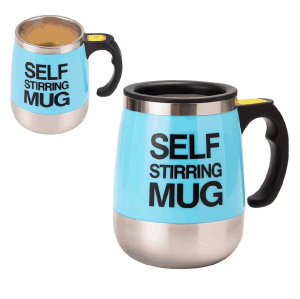 Copo Mug com misturador Aço inoxidável 400ml Azul  DTF UV OU LASER Valores sob consulta para quantidades específicas