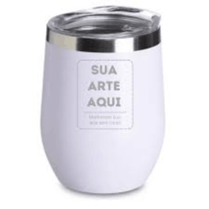 Copos Térmico Cuia Personalizado Aço inoxidável 360ml Branco  DTF UV OU LASER Valores sob consulta para quantidades específicas