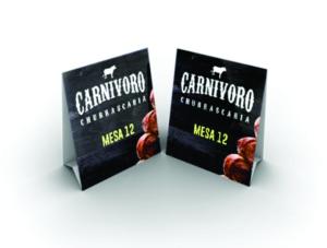 Display de Mesa 4/0 11x13cm Triplex 250g/m² 11x13 4x0 Verniz UV Frente 1/0  