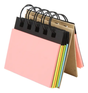 Mini Bloco De Notas, Caderno De Bolso Colorido De Bobina Dup Papel Ecologico    requintado: usa materiais de alta qualidade, acabamento e textura finos, fácil de combinar, multiuso, fácil de usar. Fácil de usar: design oco de bobina dupla, não enferruja, fácil de usar. 