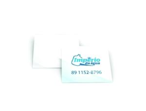 Mini Cartão 4/0 Triplex 250g/m² 5x4.5 4x0 Verniz UV Frente 1/0  