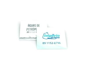 Mini Cartão 4/1 Triplex 250g/m² 5x4.5 4x1 Verniz UV Frente 1/0  