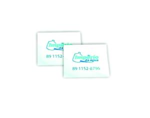 Mini Cartão 4/4 Triplex 250g/m² 5x4.5 4x4 Verniz UV Frente 1/0  