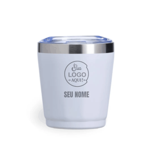Mini Copo Caneca Térmico Aço inoxidável 240ml Branco  DTF UV OU LASER Valores sob consulta para quantidades específicas