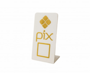 Modelo Pix - Sem Personalização Acrílico 2mm 8x15 4x0 Gravação a Laser  