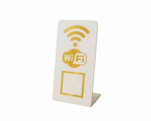 Modelo Wi-Fi- Sem Personalização Acrílico 2mm 8x15 4x0 Gravação a Laser  
