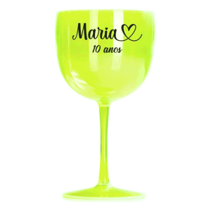 Taças de Gin Acrílica acrílico 550ml Neon   